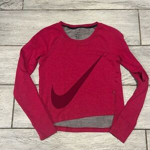 Nike Dri Fit Active Angled Cropped Work out top Size XS